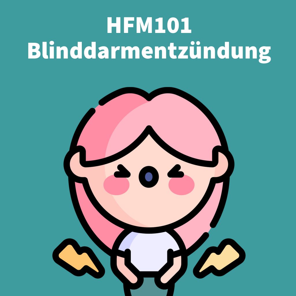 Coverbild zur HFM Episode über Blinddarmentzündung